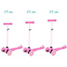 Самокат трехколесный QKIDS Lumis pink